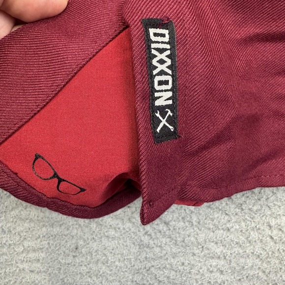 Dixxon Flannel Bordeaux Shirt Womens Medium Maroon Long Sleeve Polyester Western - Picture 12 of 14